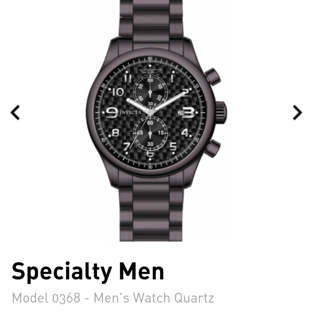 1 HR SALE Men's Invicta Watch Model 0368